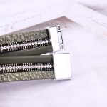 FANCY SHINY Leather Wrap Bracelet Boho Cuff Bracelets Crystal Bead Bracelet with Magnetic Clasp Jewelry Gifts for Women Teen Girls - Image 7